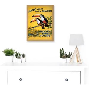 Artery8 - Toucan River Brazil Jungle Vintage Travel Artwork Artery8 - Toucan River Brazil Jungle Vintage Travel Artwork