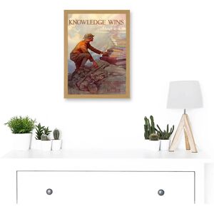 Artery8 - Artwork - A4 - Light Oak Frame - Framed Wall Art Artery8 - Artwork - A4 - Light Oak Frame - Framed Wall Art