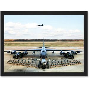 Artery8 - B52 Stratofortress Ammo Loadout - Black - A4 - Wall Art Artery8 - B52 Stratofortress Ammo Loadout - Black - A4 - Wall Art