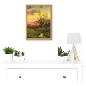 Artery8 - Landscape Sunset Countryside - Framed - Wall Art Artery8 - Landscape Sunset Countryside - Framed - Wall Art