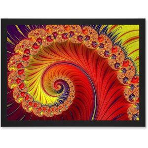 Artery8 - Photo Fractal Flower - A4 - Black - Wall Art Artery8 - Photo Fractal Flower - A4 - Black - Wall Art