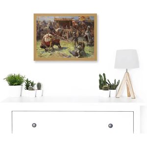 Artery8 - Knights Jousting - A4 - Framed Wall Art Artery8 - Knights Jousting - A4 - Framed Wall Art