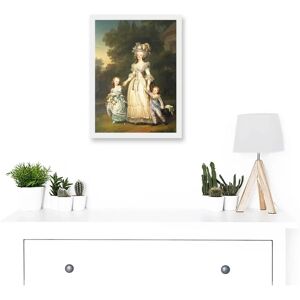 Artery8 - Doomed Queen Marie Antoinette - White - A4 - Framed Wall Art Artery8 - Doomed Queen Marie Antoinette - White - A4 - Framed Wall Art