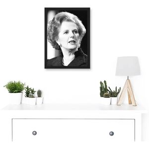 Artery8 - Margaret Thatcher Portrait - Black - A4 - Framed Art print Artery8 - Margaret Thatcher Portrait - Black - A4 - Framed Art print