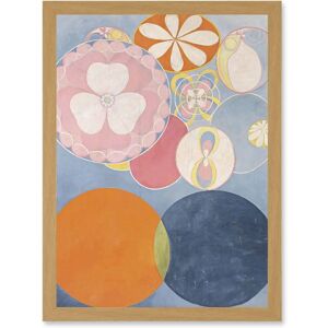 Artery8 Hilma Af Klint Group IV No 2 Ten Largest Youth Abstract Artwork - A4 - Framed - Light Oak - Wall Art Artery8 Hilma Af Klint Group IV No 2 Ten Largest Youth Abstract Artwork - A4 - Framed - Light Oak - Wall Art