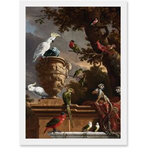 Artery8 - Hondecoeter Menagerie - Framed - A4 - Wall Art Artery8 - Hondecoeter Menagerie - Framed - A4 - Wall Art
