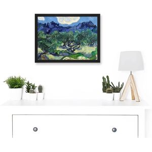 Artery8 - Vincent van Gogh The Olive Trees - Black - A4 - Wall Art Print Artery8 - Vincent van Gogh The Olive Trees - Black - A4 - Wall Art Print
