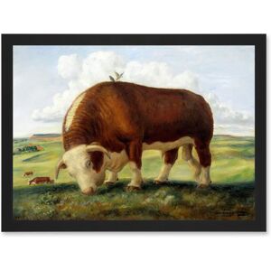 Artery8 - Curry Ajax Hereford Bull Cow Birds Landscape - black Artery8 - Curry Ajax Hereford Bull Cow Birds Landscape - black