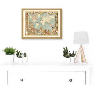 Artery8 Crane 1886 - light oak frame - A4 - Framed Wall art Artery8 Crane 1886 - light oak frame - A4 - Framed Wall art