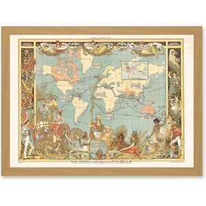 Artery8 Crane 1886 - light oak frame - A4 - Framed Wall art Artery8 Crane 1886 - light oak frame - A4 - Framed Wall art