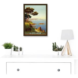 Artery8 - De Tanguy La Côte d'Azur - A4 - brown - Framed wall art Artery8 - De Tanguy La Côte d'Azur - A4 - brown - Framed wall art