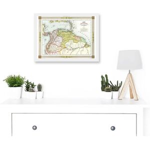 Artery8 - Duvotenay 1846 Map - A4 - Framed Wall Art Artery8 - Duvotenay 1846 Map - A4 - Framed Wall Art