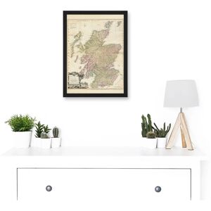 Artery8 - Kitchin 1778 Map Scotland - A4 - Framed - Wall Art Artery8 - Kitchin 1778 Map Scotland - A4 - Framed - Wall Art