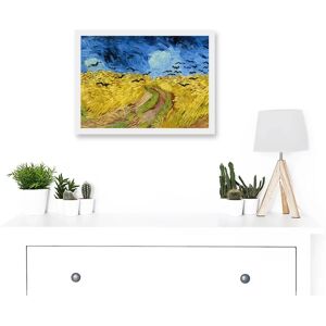 Artery8 - Van Gogh Wheatfield - A4 - White frame - Framed Print Artery8 - Van Gogh Wheatfield - A4 - White frame - Framed Print