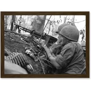 Artery8 - War Vietnam M60 - Framed Wall Art Artery8 - War Vietnam M60 - Framed Wall Art