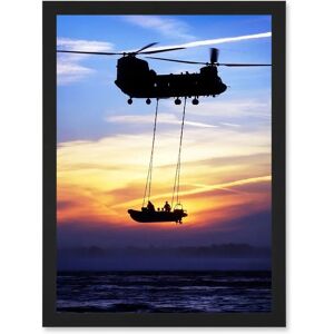 Artery8 - Chinook Helicopter - A4 - Royal Marines - Wall Art Artery8 - Chinook Helicopter - A4 - Royal Marines - Wall Art