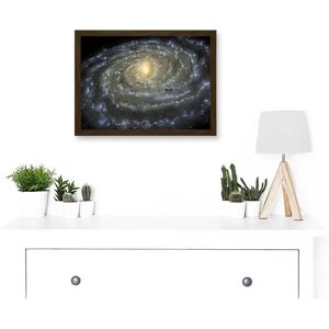 Artery8 - Space Map Milky Way Galaxy - A4 - Brown - Wall Art Artery8 - Space Map Milky Way Galaxy - A4 - Brown - Wall Art
