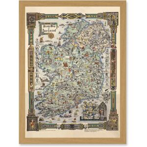 Artery8 - Ireland Story Map 1936 - Wall Art Print Artery8 - Ireland Story Map 1936 - Wall Art Print