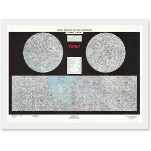 Artery8 - Space NASA 1979 Lunar Chart - A4 - White - Wall Art Print Artery8 - Space NASA 1979 Lunar Chart - A4 - White - Wall Art Print
