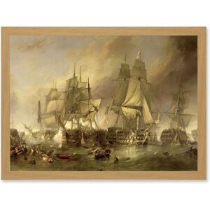 Artery8 - Stanfield Battle Of Trafalgar - A4 - Wall Art Artery8 - Stanfield Battle Of Trafalgar - A4 - Wall Art