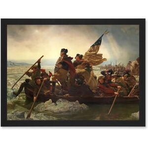 Artery8 - Leutze - George Washington Crossing The Delaware - A4 - Framed Art Print Artery8 - Leutze - George Washington Crossing The Delaware - A4 - Framed Art Print
