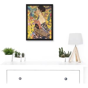 Artery8 - Gustav Klimt Lady With Fan - A4 - Framed - Print Artery8 - Gustav Klimt Lady With Fan - A4 - Framed - Print
