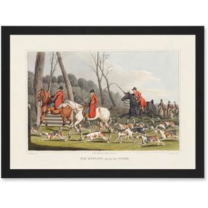 Artery8 - Fox Hunting Into Cover Artwork - A4 - Framed - Wall Art Artery8 - Fox Hunting Into Cover Artwork - A4 - Framed - Wall Art