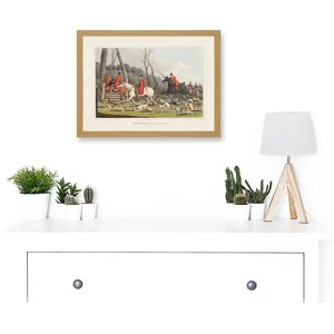 Artery8 - Fox Hunting Into Cover - A4 - Framed - Wall Art Artery8 - Fox Hunting Into Cover - A4 - Framed - Wall Art