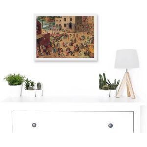 Artery8 - Pieter Bruegel Children's Games - A4 - White - Wall Art Print Artery8 - Pieter Bruegel Children's Games - A4 - White - Wall Art Print