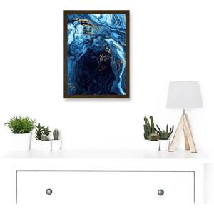 Artery8 - Abstract - Dark Blue Gold Flow - Wall Art Print Artery8 - Abstract - Dark Blue Gold Flow - Wall Art Print