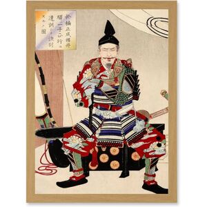 Artery8 Yoshitoshi Japan Samurai Warrior Artwork A4 light oak - Wall Art Artery8 Yoshitoshi Japan Samurai Warrior Artwork A4 light oak - Wall Art