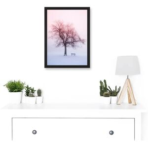 Artery8 - Winter Landscape - Lone Tree - Framed Wall Art Artery8 - Winter Landscape - Lone Tree - Framed Wall Art