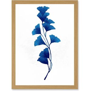 Artery8 - Navy Blue Watercolour Flowers Artwork - A4 - Wall Art Print Artery8 - Navy Blue Watercolour Flowers Artwork - A4 - Wall Art Print