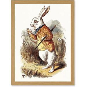 Artery8 - Alice Wonderland White Rabbit - A4 - Art Print Artery8 - Alice Wonderland White Rabbit - A4 - Art Print