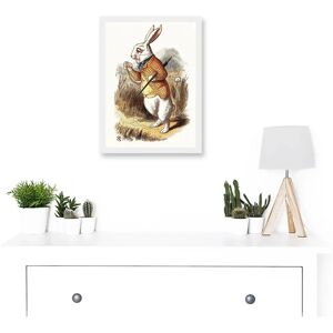 Artery8 - Carrol Alice Wonderland - White - A4 - Framed Wall Art Artery8 - Carrol Alice Wonderland - White - A4 - Framed Wall Art