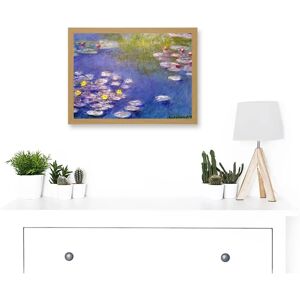 Artery8 - Monet Water Lilies At Giverny - A4 - Frame - Wall Art Artery8 - Monet Water Lilies At Giverny - A4 - Frame - Wall Art