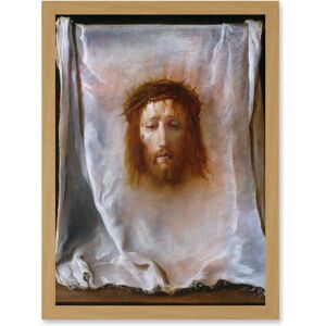 Artery8 Domenico Fetti Italian Veil - Light oak frame - A4 - wall art print Artery8 Domenico Fetti Italian Veil - Light oak frame - A4 - wall art print