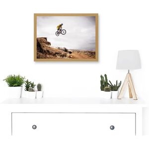 Artery8 - Sport MTB Jump - Oak - A4 - Wall Art Artery8 - Sport MTB Jump - Oak - A4 - Wall Art