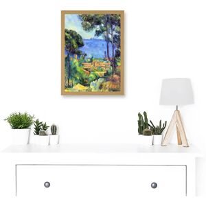 Artery8 - Cezanne Landscape L'Estaque - Light Oak - Framed Wall Art Artery8 - Cezanne Landscape L'Estaque - Light Oak - Framed Wall Art