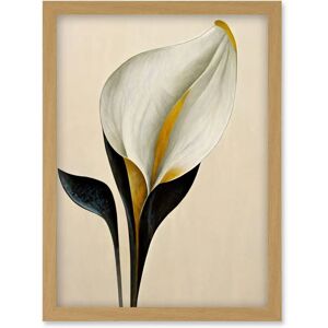 Artery8 - Calla Lily - Black - Beige - Wall Art Print Artery8 - Calla Lily - Black - Beige - Wall Art Print