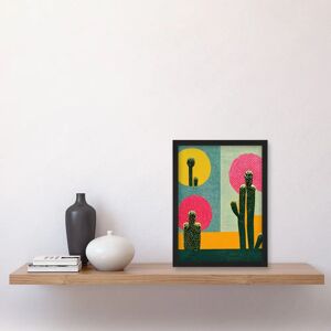 Artery8 - Cholla Desert Cactus Artwork - A4 - Black - Framed Wall Art Artery8 - Cholla Desert Cactus Artwork - A4 - Black - Framed Wall Art