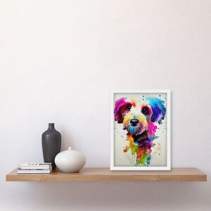 Artery8 - Ink Splatter Cockapoo Watercolour - A4 - Art print Artery8 - Ink Splatter Cockapoo Watercolour - A4 - Art print