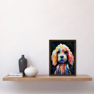 Artery8 - Bright Abstract Colourful Dogs - A4 Framed Art print Artery8 - Bright Abstract Colourful Dogs - A4 Framed Art print