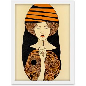 Artery8 - Woman Portrait - Retro Mid Century - Art Nouveau - Wall Art Print Artery8 - Woman Portrait - Retro Mid Century - Art Nouveau - Wall Art Print