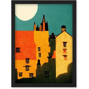 Artery8 - Dean Village - Red - Framed Wall Art Print Artery8 - Dean Village - Red - Framed Wall Art Print