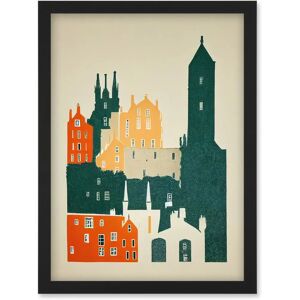 Artery8 - Edinburgh Old Town Retro Street Illustration Artery8 - Edinburgh Old Town Retro Street Illustration
