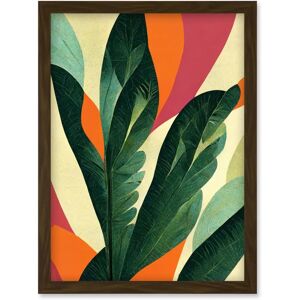 Artery8 - Abstract Boho Exotic Leaves - A4 - Framed - Wall Art Print Artery8 - Abstract Boho Exotic Leaves - A4 - Framed - Wall Art Print
