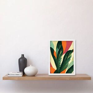 Artery8 - Abstract Boho Colour Exotic Tropical Leaves - A4 Artery8 - Abstract Boho Colour Exotic Tropical Leaves - A4