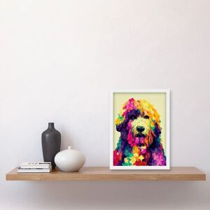 Artery8 - Labradoodle Portrait - Framed - A4 - Wall Art Artery8 - Labradoodle Portrait - Framed - A4 - Wall Art