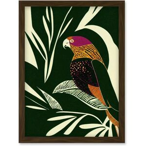 Artery8 - Tropical Leaves Bird - Framed Print Artery8 - Tropical Leaves Bird - Framed Print
